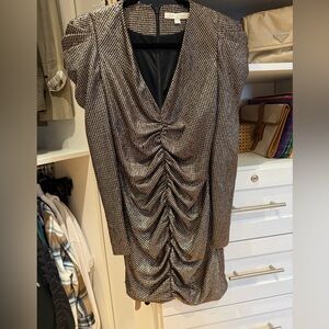 Jonathan Simkhai Black and Silver Midi Dress